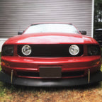 2005-2009 Ford Mustang S197 V6 Black ABS Grille w/ Dual H10 Fog Lights
