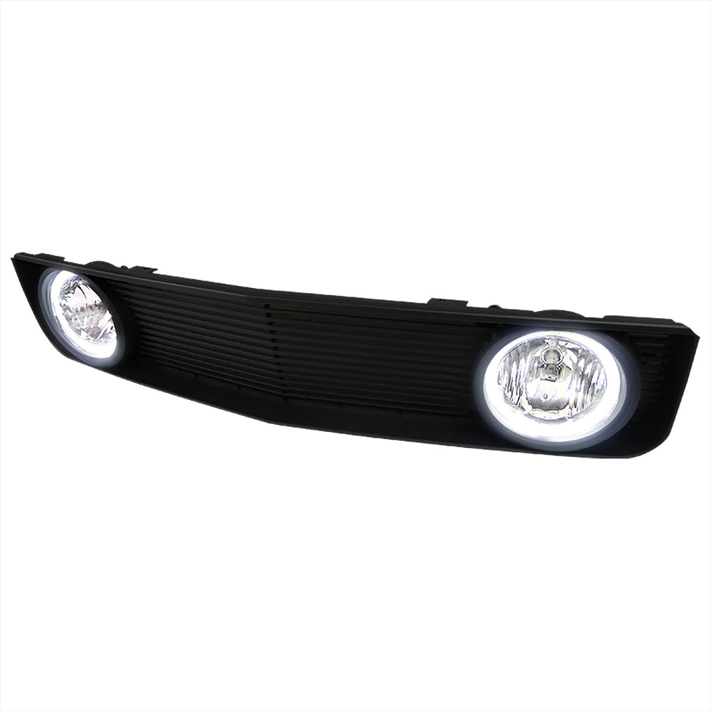 2005-2009 Ford Mustang S197 V6 Black ABS Grille w/ Dual H10 Fog Lights