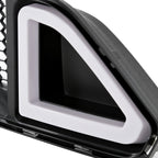 2015-2017 Ford Mustang S550 Black ABS Mesh Grille w/ Dual Integrated LED Bar