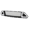 2015-2017 Ford Mustang S550 Black ABS Mesh Grille w/ Dual Integrated LED Bar