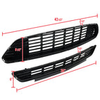 2015-2017 Ford Mustang S550 Black ABS California Edition Style Upper & Lower Grille - 2PC