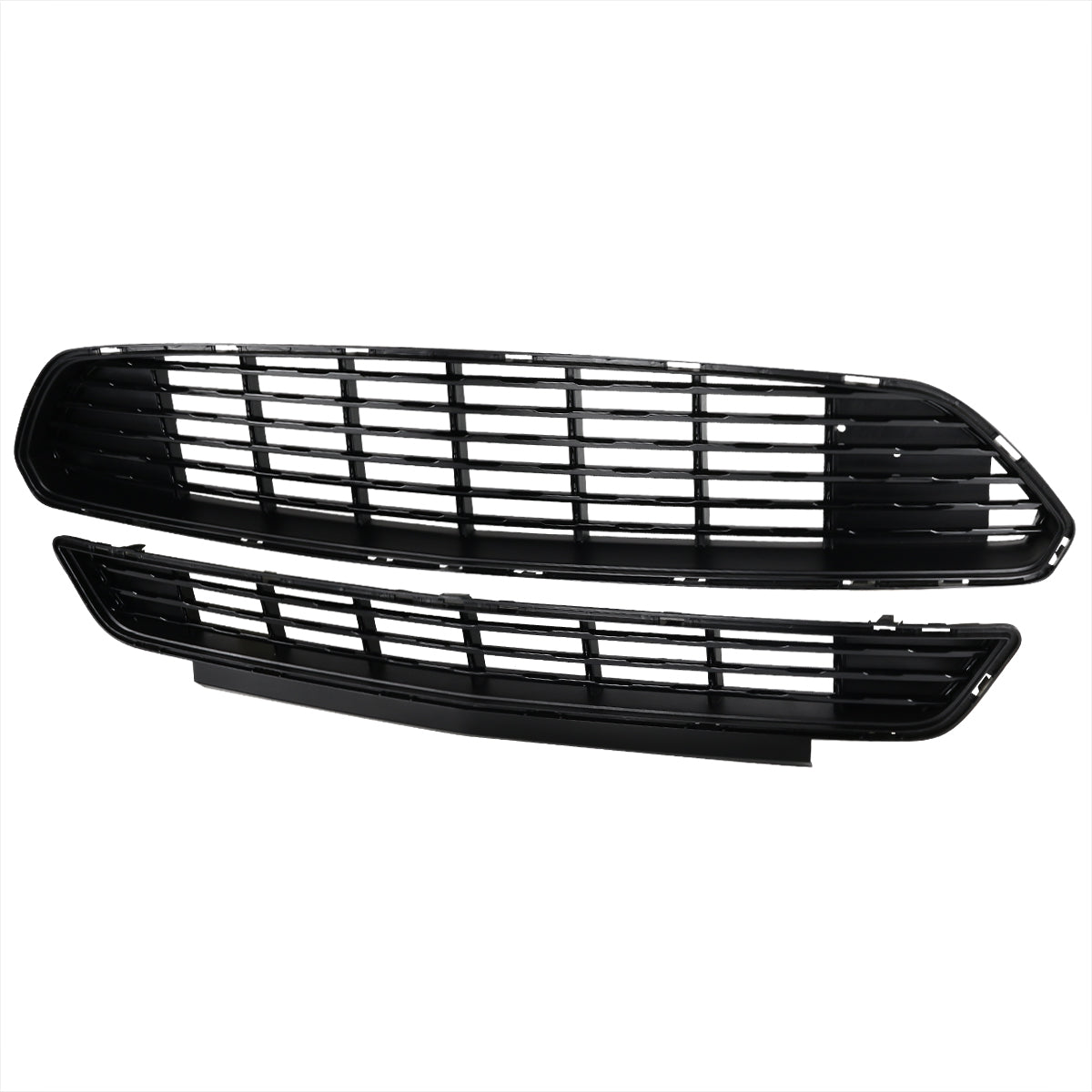 2015-2017 Ford Mustang S550 Black ABS California Edition Style Upper & Lower Grille - 2PC