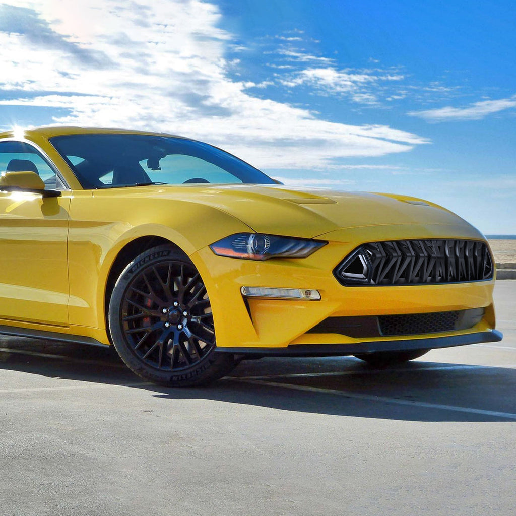 2018-2023 Ford Mustang S550 Shark Style Hood Grille w/ Sequential LED Turn Signal Lights