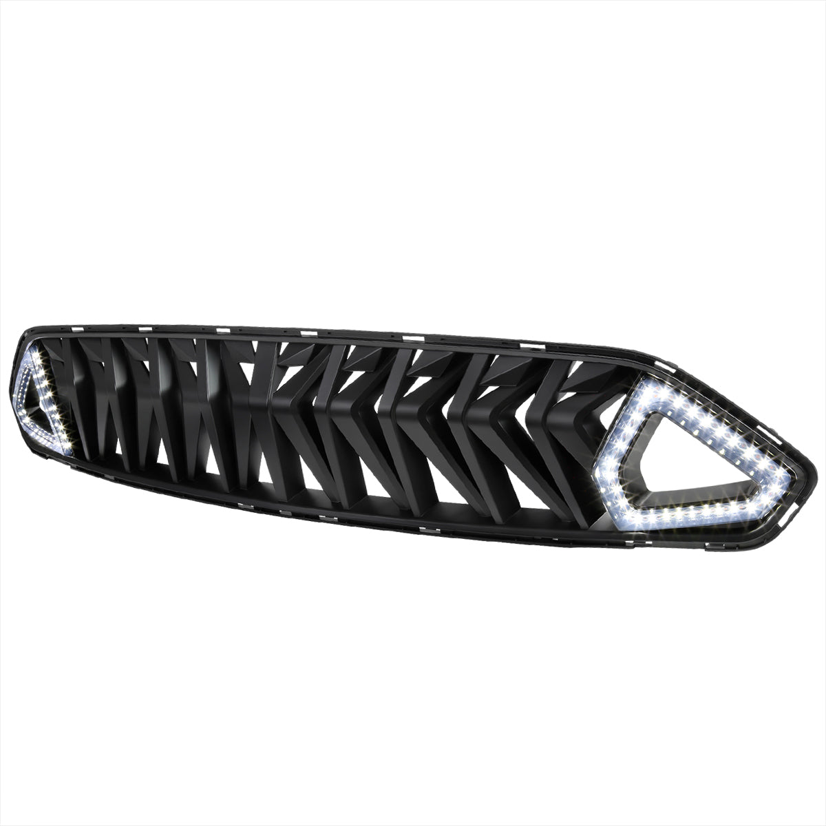 2018-2023 Ford Mustang S550 Shark Style Hood Grille w/ Sequential LED Turn Signal Lights