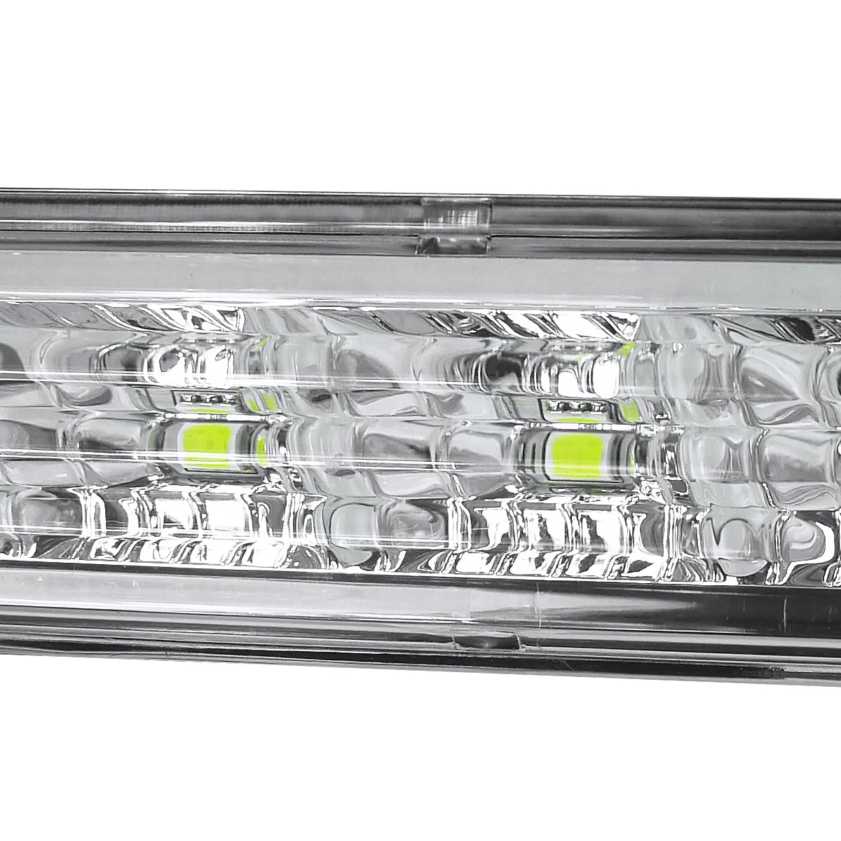 2010-2014 Ford Mustang S197 GT LED Light Strip Bumper Lights (Chrome Housing / Clear Lens)