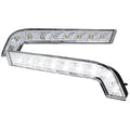 2010-2014 Ford Mustang S197 GT LED Light Strip Bumper Lights (Chrome Housing / Clear Lens)