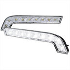 2010-2014 Ford Mustang S197 GT LED Light Strip Bumper Lights (Chrome Housing / Clear Lens)