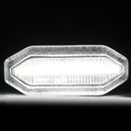 2015-2017 Ford Mustang S550 Front Grille LED Driving Lights - 6PC (Chrome Housing / Clear Lens)