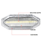 2015-2017 Ford Mustang S550 Front Grille LED Driving Lights - 6PC (Chrome Housing / Clear Lens)