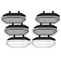 2015-2017 Ford Mustang S550 Front Grille LED Driving Lights - 6PC (Chrome Housing / Clear Lens)