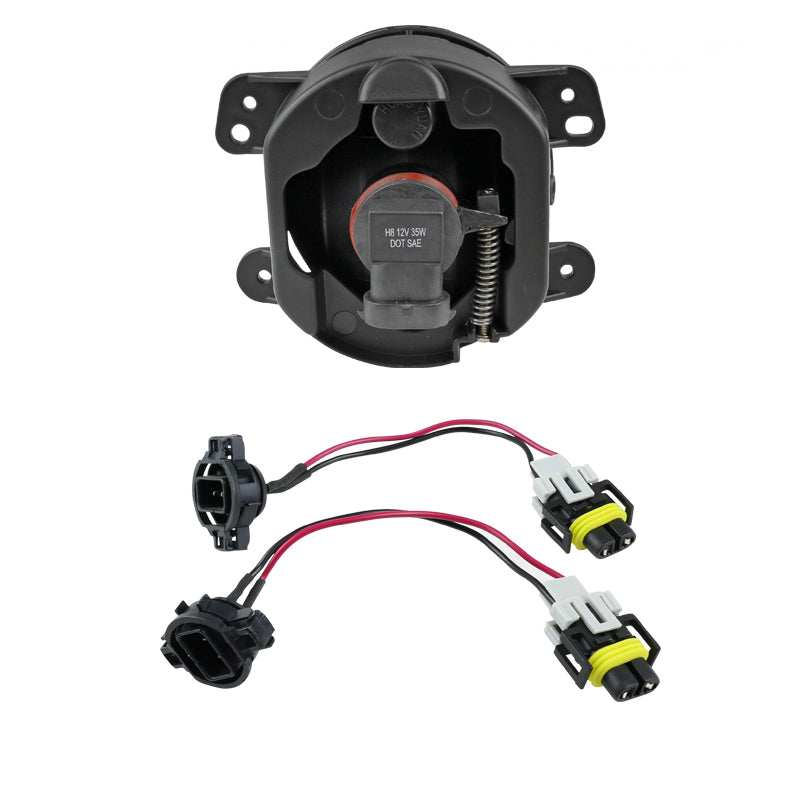 2005-2011 Chrysler 300/PT Cruiser Dodge Magnum/Journey Jeep Wrangler H8 Fog Light (Chrome Housing / Clear Lens)