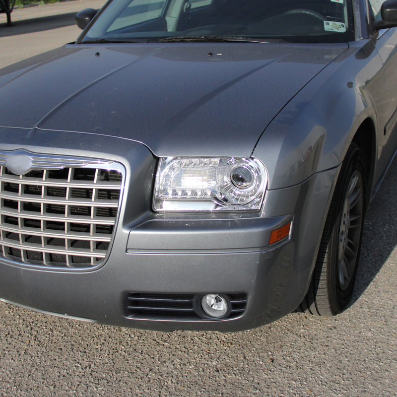 2005-2011 Chrysler 300/PT Cruiser Dodge Magnum/Journey Jeep Wrangler H8 Fog Light (Chrome Housing / Clear Lens)