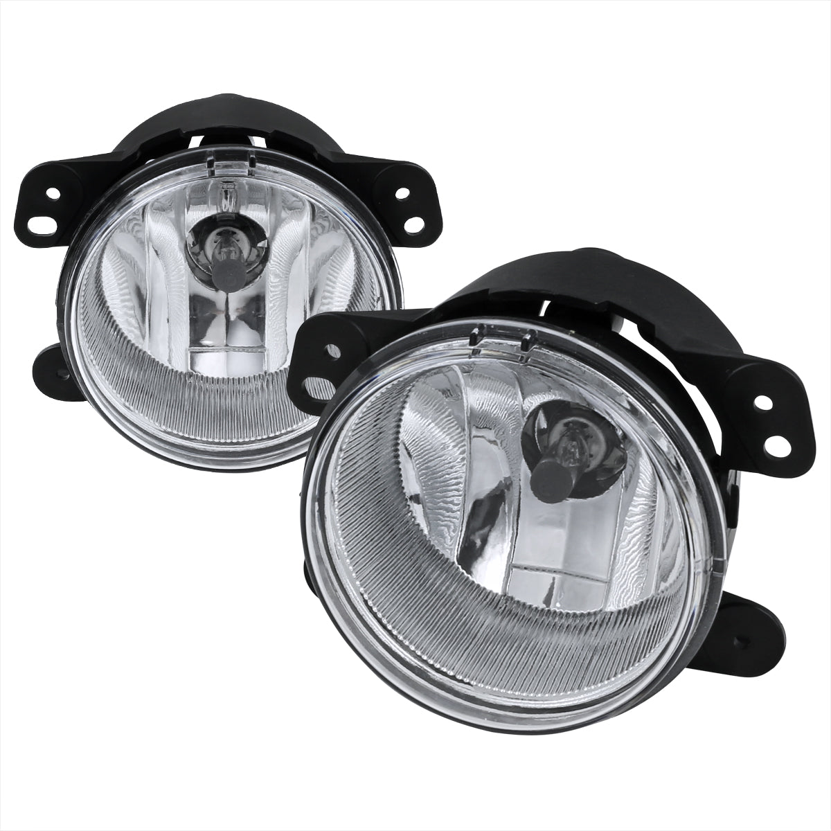 2005-2011 Chrysler 300/PT Cruiser Dodge Magnum/Journey Jeep Wrangler H8 Fog Light (Chrome Housing / Clear Lens)