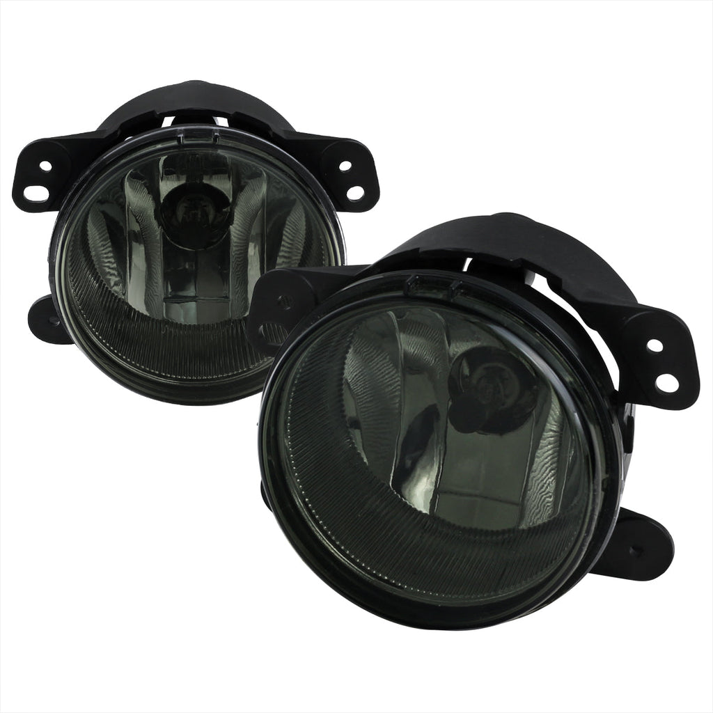 2005-2011 Chrysler 300/PT Cruiser Dodge Magnum/Journey Jeep Wrangler H8 Fog Light (Chrome Housing / Smoked Lens)