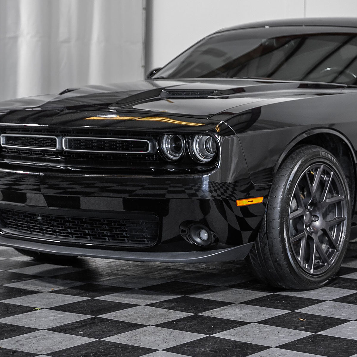 2015-2023 Dodge Challenger H11 12V/55W Projector Fog Lights Kit (Chrome Housing / Clear Lens)