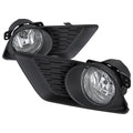 2011-2014 Dodge Charger LD 12V/35W Fog Lights Kit (Chrome Housing / Clear Lens)