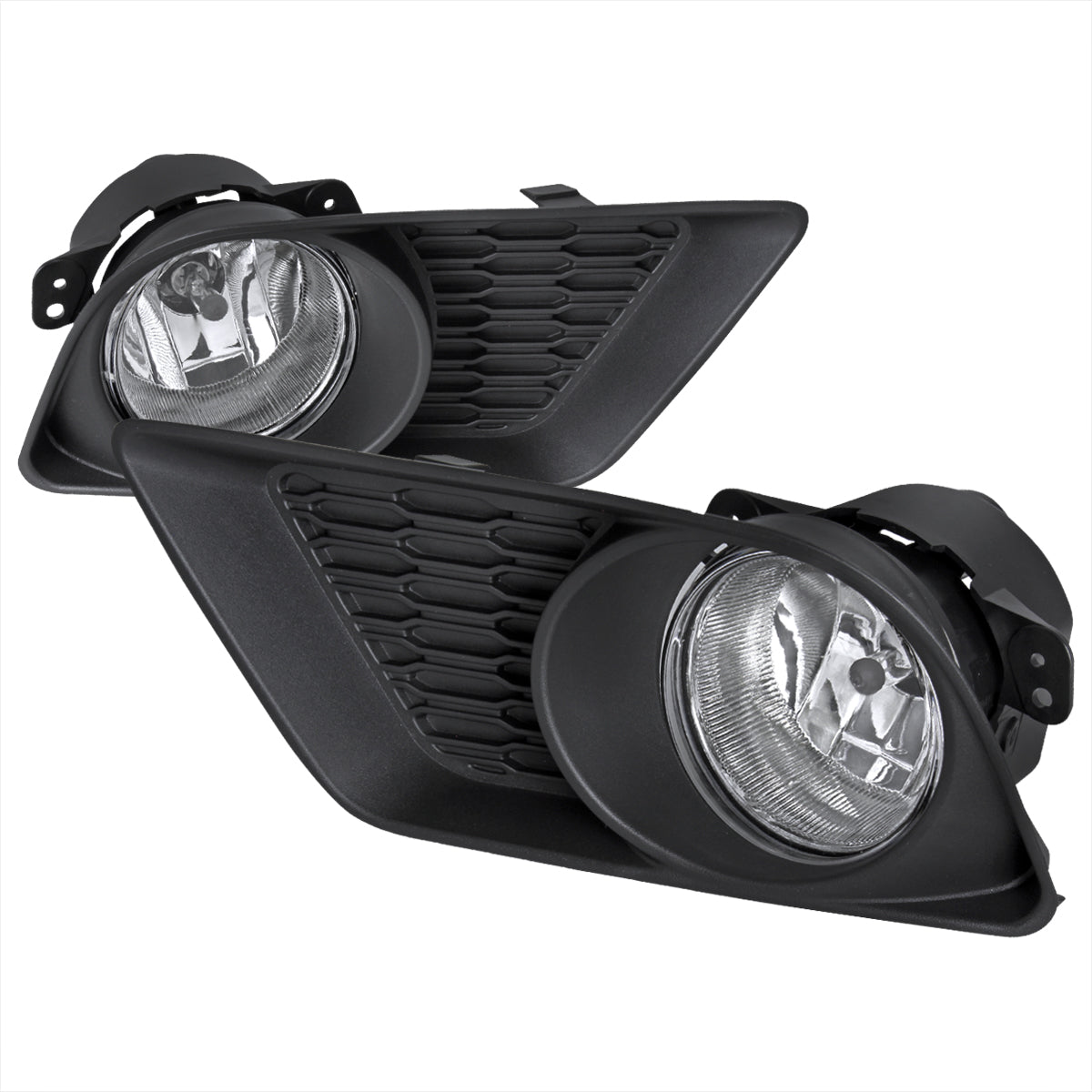 2011-2014 Dodge Charger LD 12V/35W Fog Lights Kit (Chrome Housing / Clear Lens)