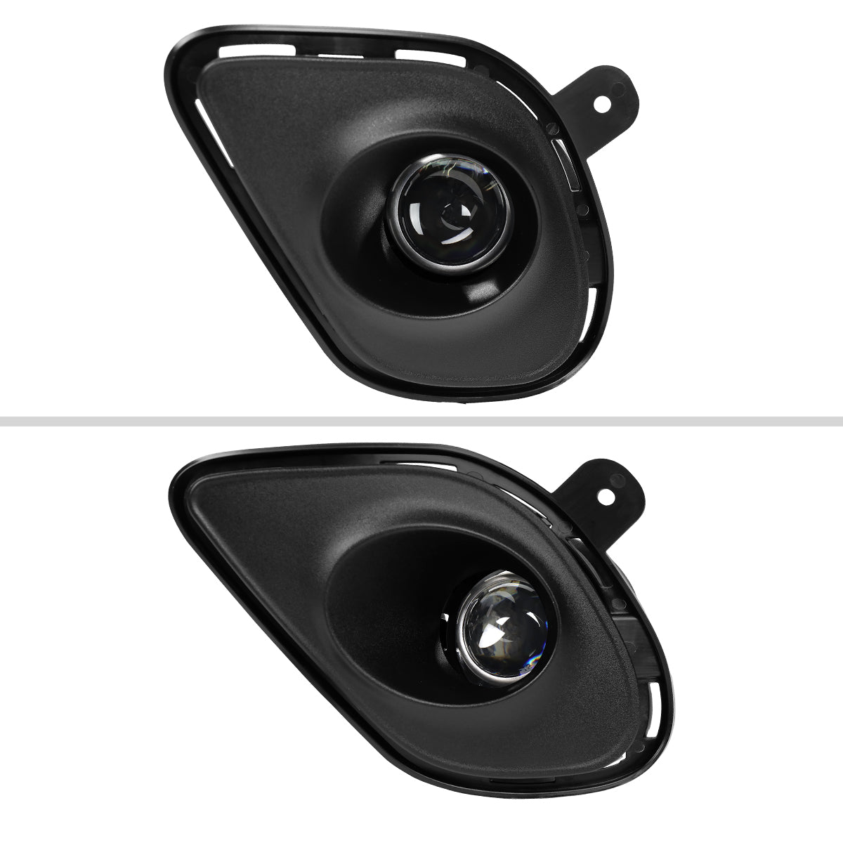 2015-2020 Dodge Charger LD H11 Projector Fog Lights Kit (Chrome Housing / Clear Lens)