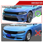 2015-2020 Dodge Charger LD H11 Projector Fog Lights Kit (Chrome Housing / Clear Lens)