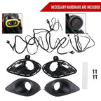 2015-2020 Dodge Charger LD H11 Projector Fog Lights Kit (Chrome Housing / Clear Lens)