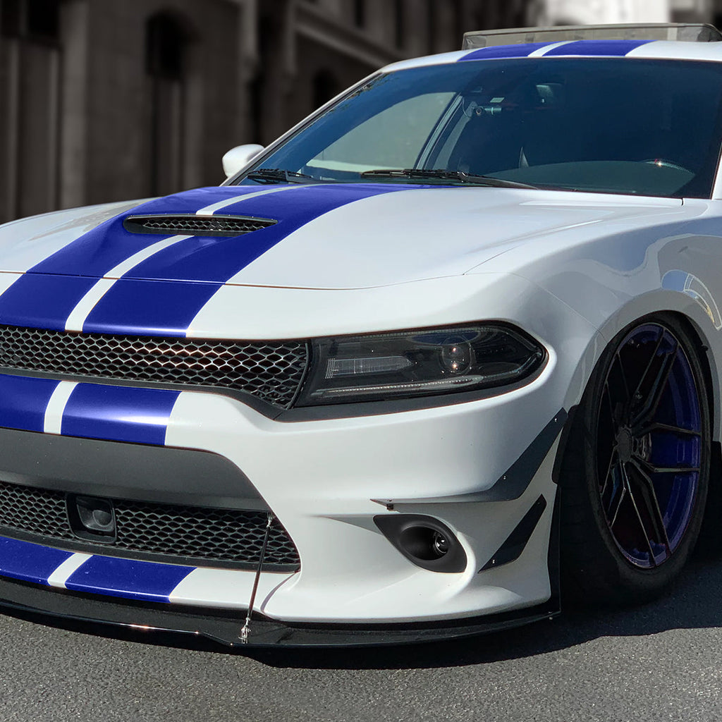 2015-2020 Dodge Charger LD H11 Projector Fog Lights Kit (Chrome Housing / Clear Lens)