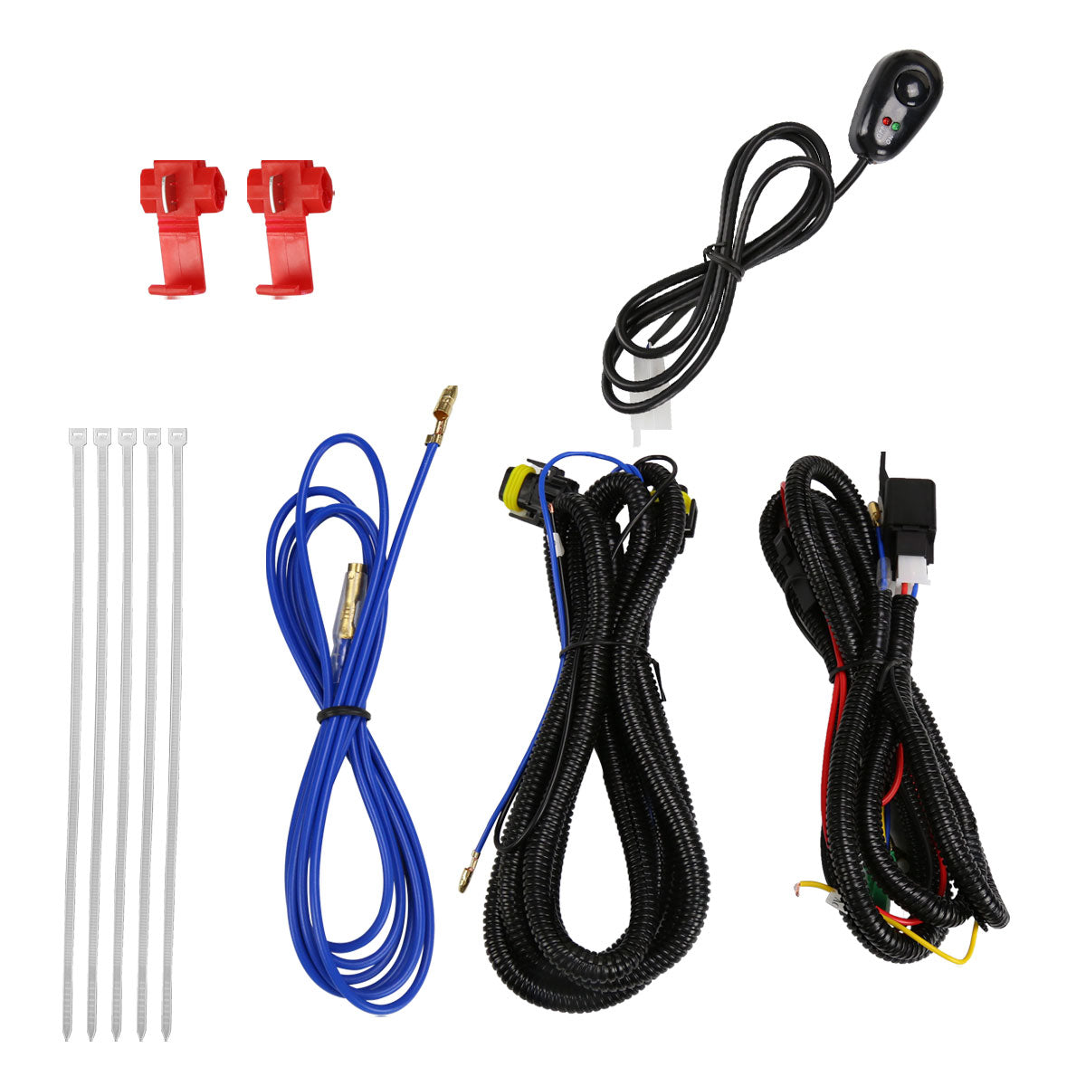 2010-2013 Chevrolet Camaro 5th Gen LED Fog Lights Kit w/ Switch & Wiring Harness (Chrome Housing / Clear Lens)