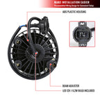 2010-2013 Chevrolet Camaro 5th Gen LED Fog Lights Kit w/ Switch & Wiring Harness (Chrome Housing / Clear Lens)