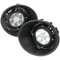 2010-2013 Chevrolet Camaro 5th Gen LED Fog Lights Kit w/ Switch & Wiring Harness (Chrome Housing / Clear Lens)
