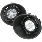2010-2013 Chevrolet Camaro 5th Gen LED Fog Lights Kit w/ Switch & Wiring Harness (Chrome Housing / Clear Lens)