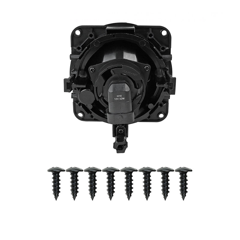 2000-2007 Ford Focus/Mustang/Escape Lincoln LS 12V/42W H10 Fog Lights (Chrome Housing / Clear Lens)