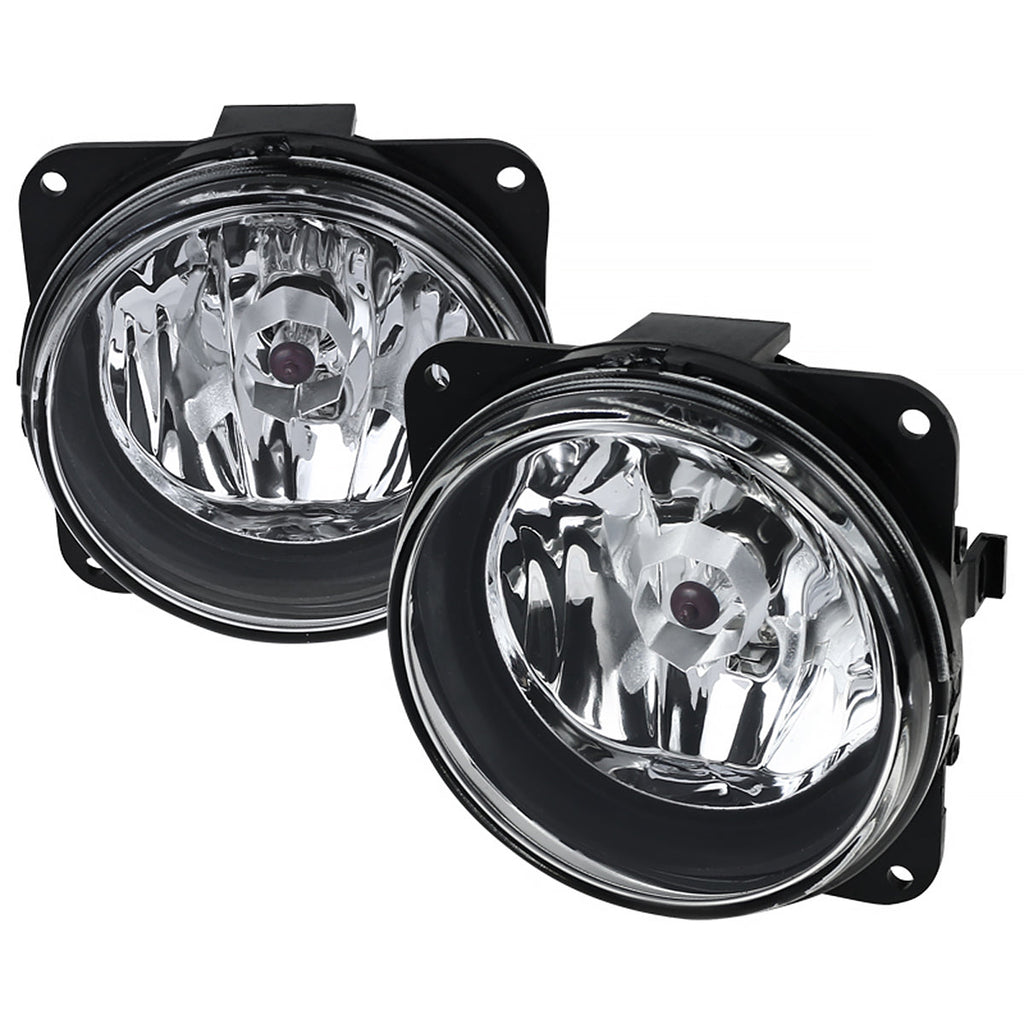2000-2007 Ford Focus/Mustang/Escape Lincoln LS 12V/42W H10 Fog Lights (Chrome Housing / Clear Lens)