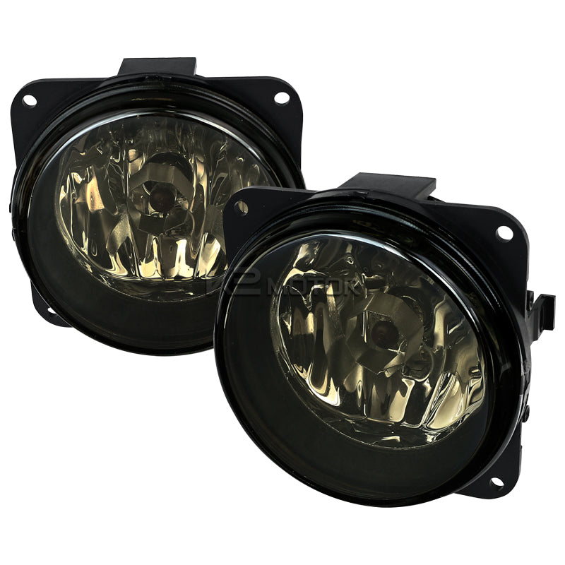 2000-2007 Ford Focus/Mustang/Escape Lincoln LS 12V/42W H10 Fog Lights (Chrome Housing / Smoked Lens)