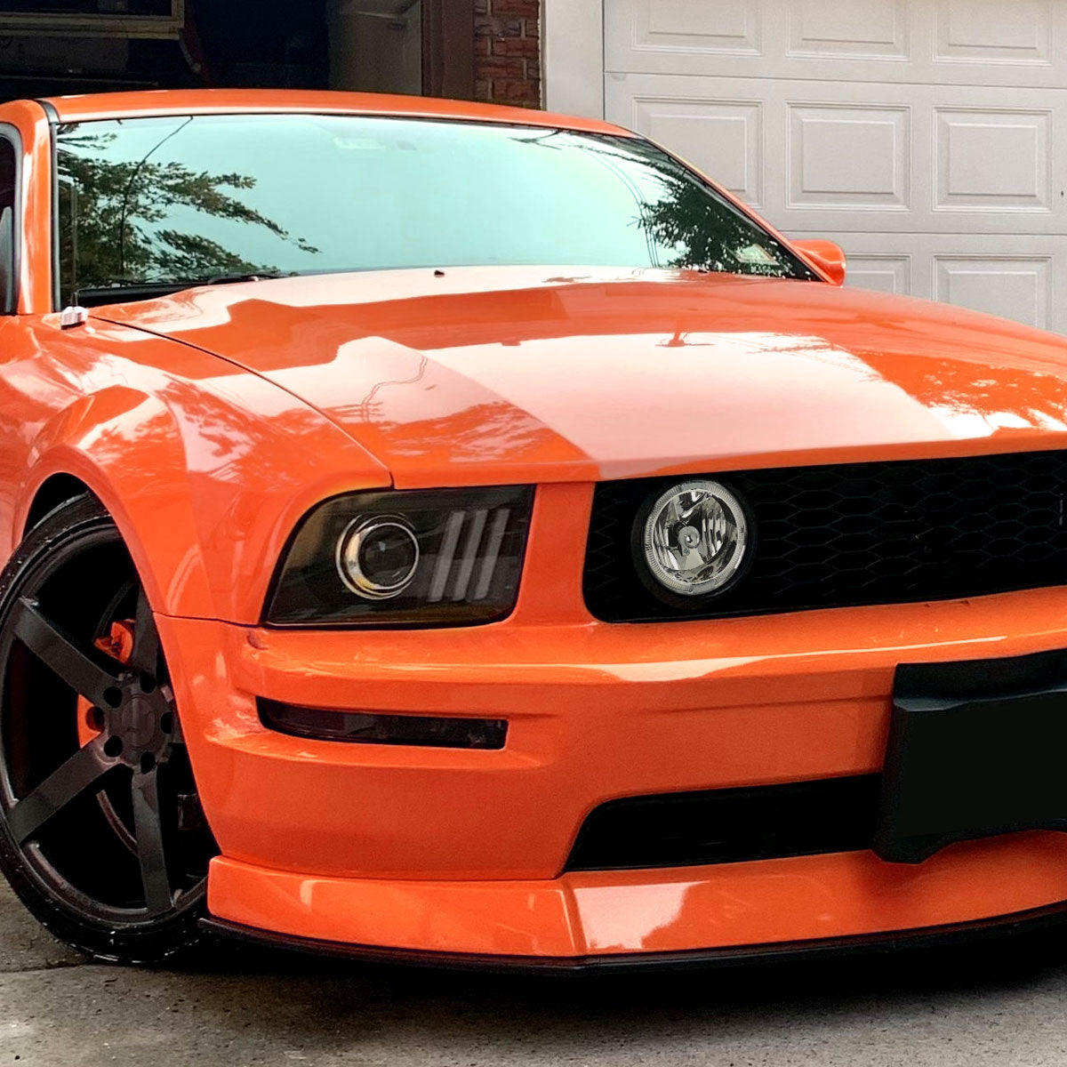 2005-2009 Ford Mustang S197 GT Deluxe/Premium H10 Halo Ring Fog Lights (Chrome Housing / Clear Lens)