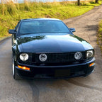 2005-2009 Ford Mustang S197 GT Deluxe/Premium H10 Halo Ring Fog Lights (Chrome Housing / Clear Lens)