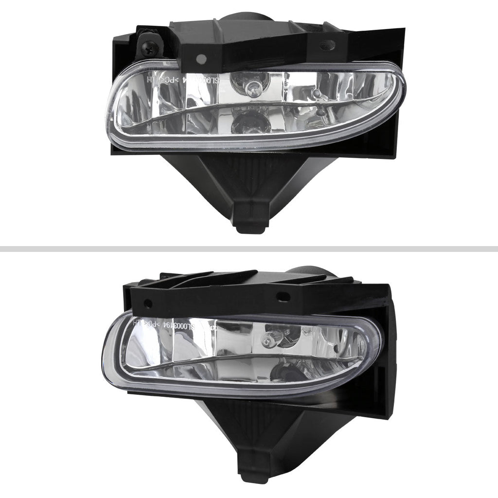 1999-2004 Ford Mustang New Edge 899 Fog Lights Kit w/ Switch & Wiring Harness (Chrome Housing / Clear Lens)