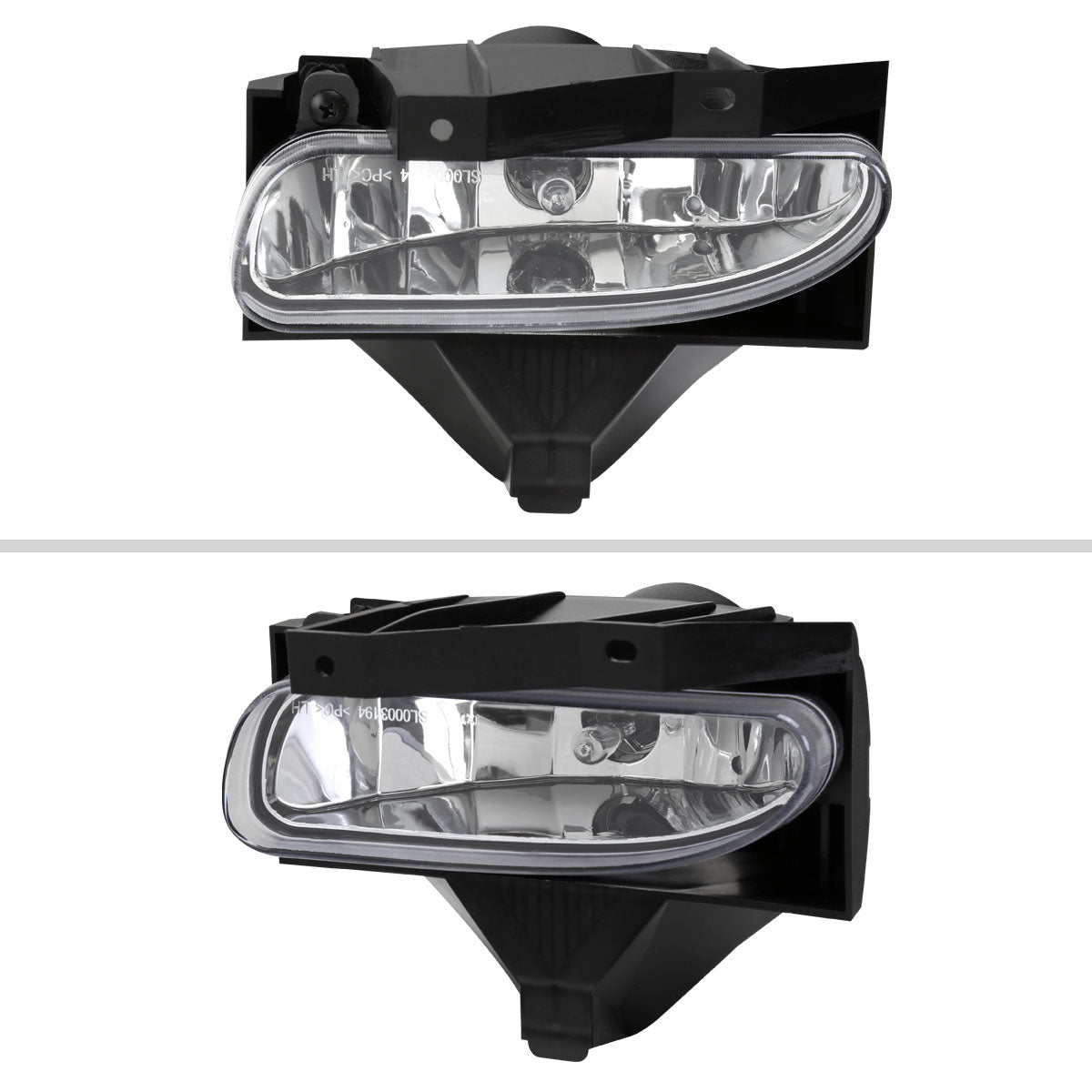 1999-2004 Ford Mustang New Edge 899 Fog Lights Kit w/ Switch & Wiring Harness (Chrome Housing / Clear Lens)