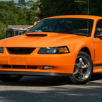 1999-2004 Ford Mustang New Edge 899 Fog Lights Kit w/ Switch & Wiring Harness (Chrome Housing / Clear Lens)