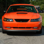 1999-2004 Ford Mustang New Edge 899 Fog Lights Kit w/ Switch & Wiring Harness (Chrome Housing / Clear Lens)