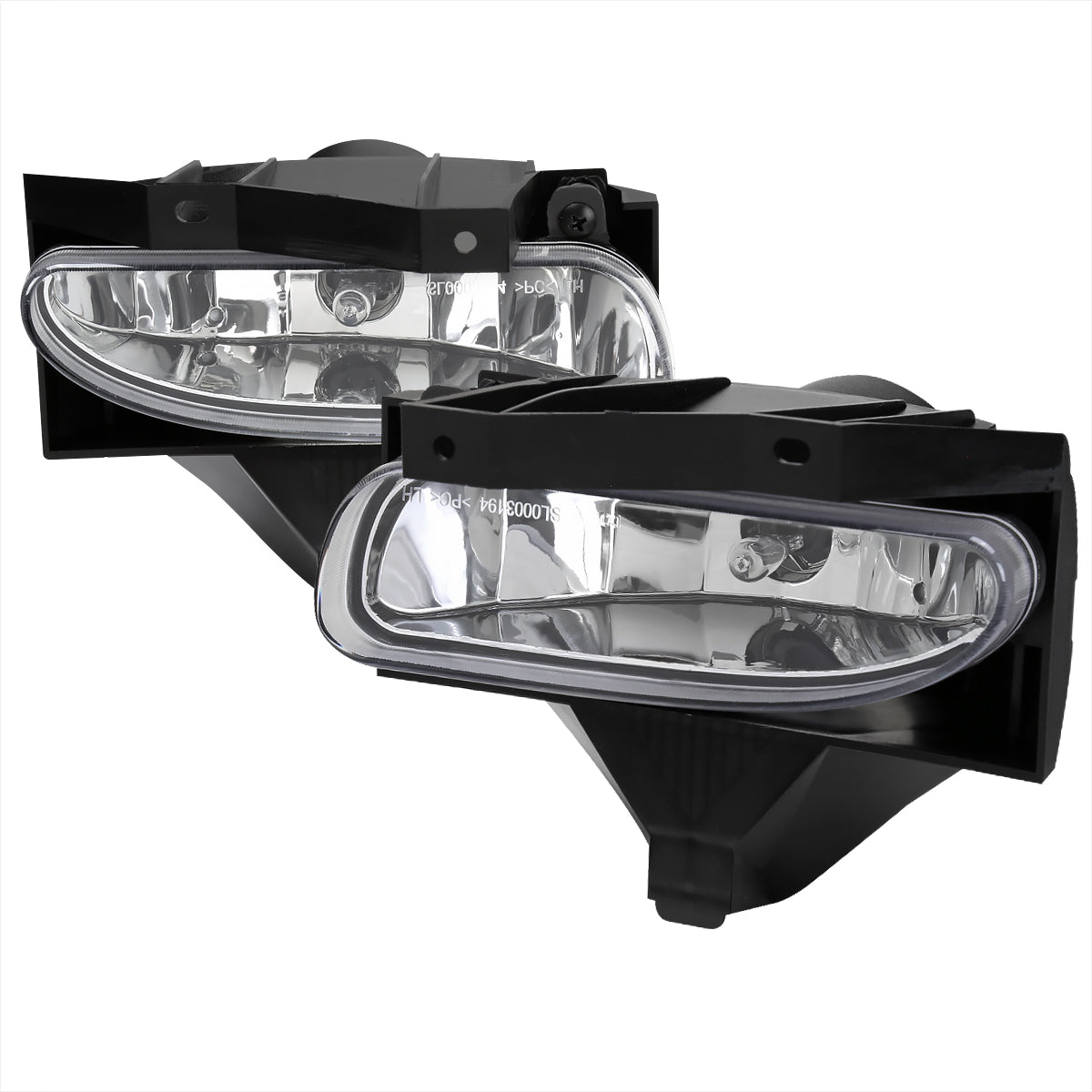 1999-2004 Ford Mustang New Edge 899 Fog Lights Kit w/ Switch & Wiring Harness (Chrome Housing / Clear Lens)