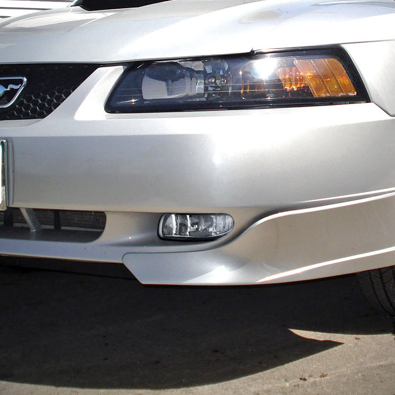 1999-2004 Ford Mustang New Edge 899 Fog Lights Kit (Chrome Housing / Clear Lens)