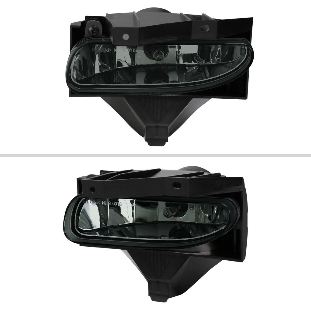 1999-2004 Ford Mustang New Edge 899 Fog Lights Kit w/ Switch & Wiring Harness (Chrome Housing / Smoked Lens)