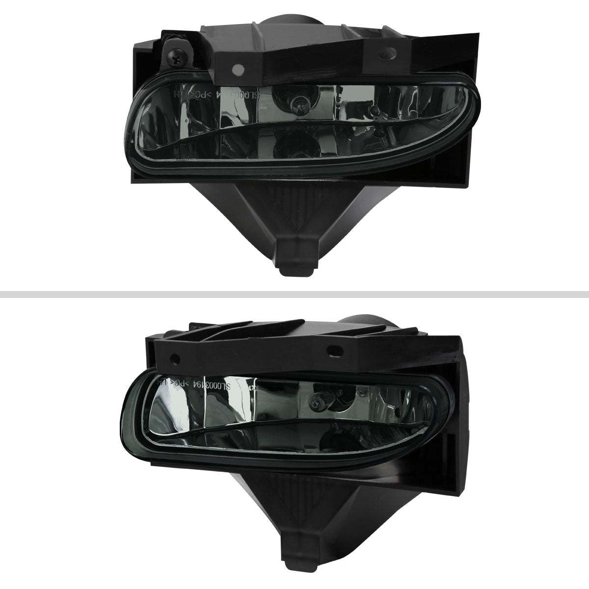 1999-2004 Ford Mustang New Edge 899 Fog Lights Kit w/ Switch & Wiring Harness (Chrome Housing / Smoked Lens)