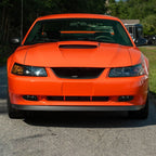 1999-2004 Ford Mustang New Edge 899 Fog Lights Kit w/ Switch & Wiring Harness (Chrome Housing / Smoked Lens)