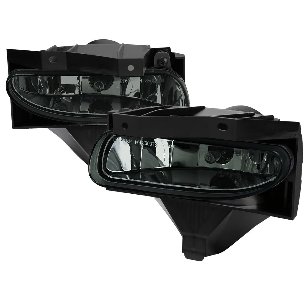 1999-2004 Ford Mustang New Edge 899 Fog Lights Kit w/ Switch & Wiring Harness (Chrome Housing / Smoked Lens)