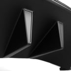 2015-2017 Ford Mustang S550 Premium Black ABS R Style Rear Diffuser w/ Side Valance Panels