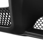 2015-2017 Ford Mustang S550 Black Polypropylene GT350 Style Rear Diffuser w/ Dual Stainless Steel Muffler Tips