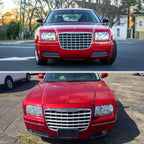 2005-2010 Chrysler 300 Factory Style Headlights (Chrome Housing / Clear Lens)