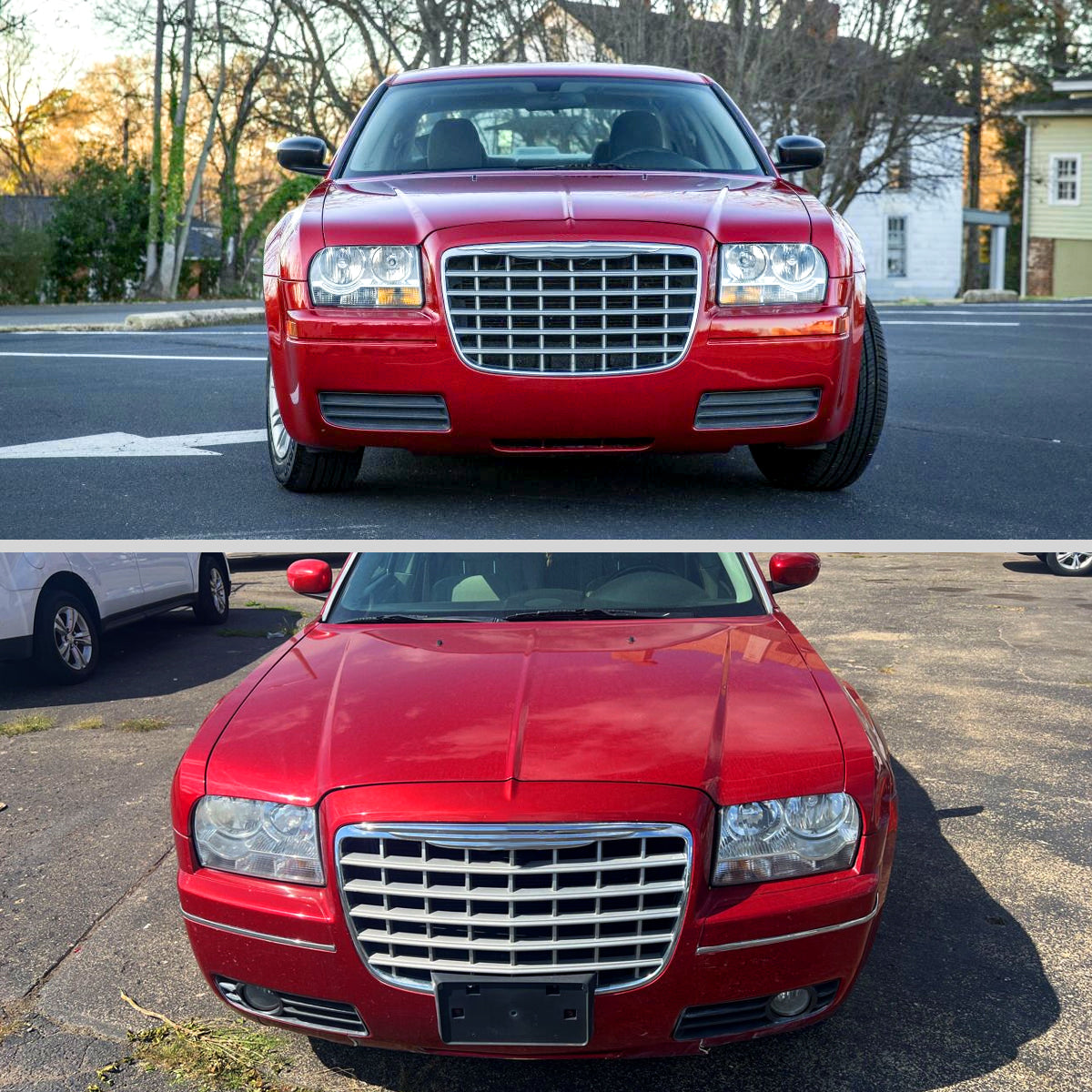 2005-2010 Chrysler 300 Factory Style Headlights (Chrome Housing / Clear Lens)