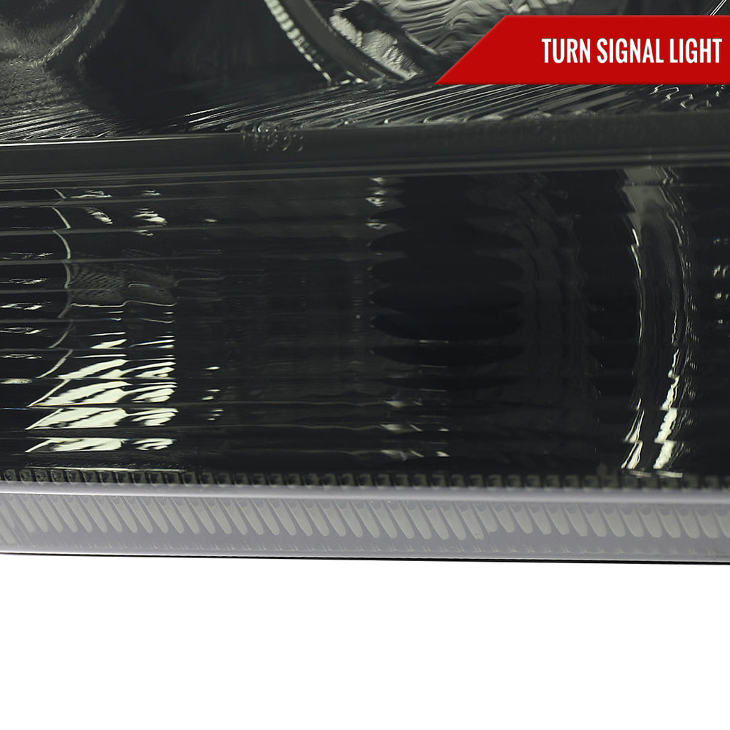 2005-2010 Chrysler 300 Factory Style Headlights (Chrome Housing / Smoked Lens)