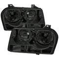 2005-2010 Chrysler 300 Factory Style Headlights (Chrome Housing / Smoked Lens)